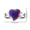 Hicarer 16 Pieces Adjustable Mood Rings Mixed Color Heart Shape Changing Mood Rings for Girls Boys Kids Emotion Feeling Finger Rings Costume Props Halloween Birthday Party Favors Goodie Bag Fillers