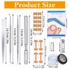 105 pcs Ingrown Toenail Removal Kit Ingrown Toenail Pedicure Tools with Ingrown Toenail Sticker, Toenail Clippers, Toenail File, Toenail C-type Tube