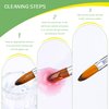 AIJIMEI Nail Brush Cleaner Gel Nail Art Brush Cleaner Restorer Manicure Tool Professional Cleaner Acrylic Brush for Home Salon Use (60ml/2fl.oz-Mint)