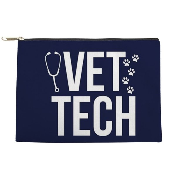 CafePress Vet Tech Zipper Makeup Pouch, 8.5"x6"