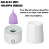Mottery Menstrual Cups Steamer Machine High Temperature Wash Your Cup 99.9% Dirty 8 Minutes - Feminine Hygiene - Leak-Free (Model Five)
