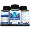 Potent Garden Mega Mineral Supplement Complete Mineral Complex with Calcium Magnesium Zinc Potassium Boron Selenium Chromium & 72 Trace Minerals Iron Free Calcium Supplement -100 Pills