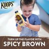 Koops' Spicy Brown Mustard – Spicy Mustard, Gluten-Free, Kosher, Made in USA, From Quality Mustard Seeds, Delicious and Bold Flavor – 12 Oz, Pack of 1
