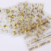 30 Sheets Gold Nail Stickers 3D Self-Adhesive Nail Decals Flower Line Lace Leaf Design Nail Art Stickers for Nail Art for Acrylic Nails DIY Nail Supplies for Women Girls