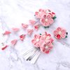 3Pcs Kimono Hair Accessories Japanese Kimono Flower Hair Clips Tassel Hair Hairpins Japanese Style Kimono Hair Barrettes Hair Accessories for Women (Pink)