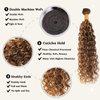 ALHER Water Wave Ombre 3 Bundles 20 22 24 Inch Honey Blonde Highlight Wet and Wavy Bundles Human Hair P4/27 Piano Brown Color Bundles for Black Women Soft Thick 10A 100% Brazilian Virgin Remy Hair