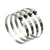 EesTeck 4Pcs 6" Adjustable 304 Stainless Steel Duct Clamps Hose Clamp Pipe Clamp Air Ducting Clamp worm drive hose clamps