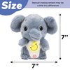 Hopearl Talking Elephant Repeats What You Say Light up Nodding Electric Speaking Interactive Animated Toy with USB Charger Gifts for Toddlers, 7''