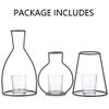 Nuptio Set of 3 Creative Desktop Planter Set with Glass Cup Vases Iron Metal Stand for Water Planting Flower Arrangement Decoration Gift for Home Wedding Centerpieces Décor (3 Pcs)…