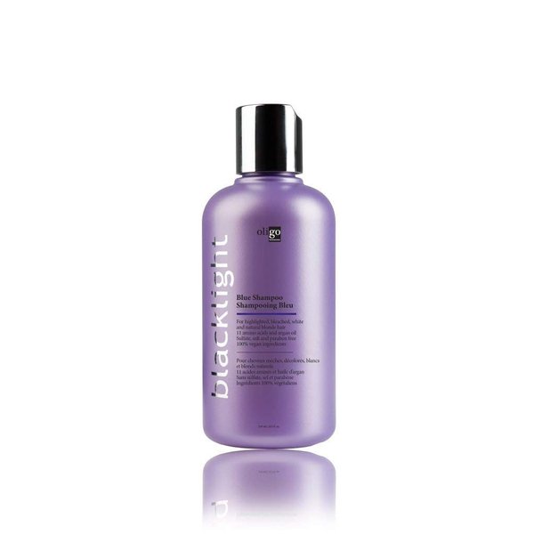 OLIGO PROFESSIONNEL - Blacklight Blue Shampoo - Sulfate-Free Blue Shampoo for Blonde and Color Hair - Revive Treated Hair - Refreshes Faded Highlights - 11 Amino Acids and Moisturizing Formula - 8.5oz