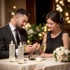SupBri Rose Shadow LED Flameless Candles, 4PCS Romantic Battery Operated Candles Led Pillar Candles for Valentine's Day Romantic Propose Anniversary Wedding Decorations(White, D 2.5" x H 7.2")