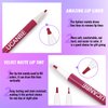 UCANBE 2pcs Matte Lip Tint Stain Set, 1 Lip Stain & 1 Lip Liner Pencil, Long Lasting Waterproof Lightweight Non-sticky Liquid Lipstick for Women & Girl (04 ROSEWOOD)