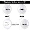 Gejoy 38 Pcs Mustache Balloons Party Decorations Mustache Latex Balloons Beard Foil Birthday Balloons for Baby Shower Birthday Graduation Halloween Party Decoration Supplies