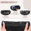 Gx Beauty Invisible Wire Clip in Hair Extensions Long Wavy Clips in Hairpiece for Women Secret Transparent Wire Adjustable Size 4 Secure Clips 20 Inch Natural Black