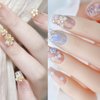 300 Pcs Flower 3D Nail Charms Color Variety Flower Cute Nail Charms Mixed Resin Rhinestones Pearl Gold Silver Balls for Manicure DIY Crafts Accessories