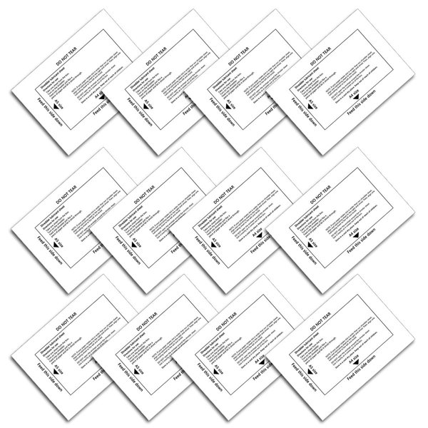 Ansoon Paper Shredder Lubricant Sheets, Paper Shredder Sharpening & Lubricating Sheets (12PCS)
