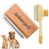 Groompro Deshedding Brush, Dog Brush for Shedding, Zen Brush for Cats,Cat Brushes Dog Brus Pet Hair Removal Tool, Painlessly Remove for Short & Long Hair(L(5.3 inch))