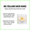 NOW BEAUTY No Yellow Deep Conditioning Hair Mask - Purple & Regenerating Hair Mask for Dry Damaged & Color-treated, Blonde Hair - Vegan - Color Safe - Paraben & Sulfate Free - For Men & Women - 16 oz