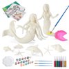 BESTYMXY Mermaid Toys Painting Kit, Mermaid Paint Kit, Kids Art Set, DIY Mermaid Paint Arts & Crafts Set, Mermaid Toys for Girls