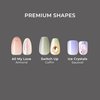 KISS imPRESS No Glue Mani Press-On Nails, Premium, Visions', Green, Medium Size, Almond Shape, Includes 30 Nails, Prep Pad, Instructions Sheet, 1 Manicure Stick, 1 Mini File