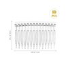 Minkissy Plastic Teeth Hair Combs for Styling 10pcs Hair Comb Clips French Hair Side Combs for Women Decorative Hair Combs Veil Fixed Comb for Wedding (Transparent)