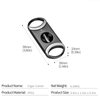 CIGARWONG Cigar Cutter Stainless Steel V-Cut Cigar Cutter Double Cut Blade Sharp Portable
