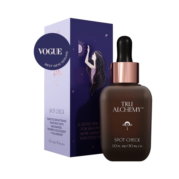 Tru Alchemy Spot Check Dark Spot Remover For Face - Niacinamide, Hyaluronic Acid, Lactic & Glycolic Acid Serum - Age Spot Remover for Face for Women - Dark Spot Corrector for Face - 1 fl oz/30 ml