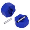 Hobbypark Anodized Aluminum Hex Wheel Hubs Pins and M4 Flanged Lock Nuts Washers Set for Traxxas Slash 2WD 1/10 Upgrade Parts Replace 1654 3654 (Navy Blue)
