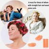 36 PCS Small Size Hair Roller-Self Grip Hair Curler Mini Sized Hairdressing Tools, Salon Curly Style for Short Hair, Pack of 36 Small 0.6 Inch (Orange)