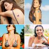 320pcs Tanning Stickers for Body, 9.8 x 5.5inch Self-Adhesive Tanning Sunbathing Stickers 8 Styles Tanning Bed Stickers Sun Tanning Sticker for Summer Beach Outdoor Party Supplies