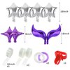 RUBFAC Mermaid Balloon Garland Kit, Mermaid Tail Arch Party Supplies with Purple Green Confetti Balloons for Mermaid Birthday Party Decorations