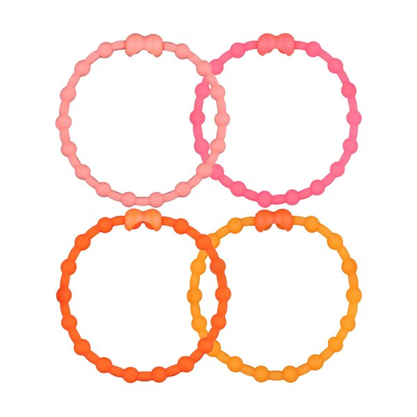Tropical Bliss Pack PRO Hair Ties: Easy Release Adjustable for Every Hair Type PACK OF 4