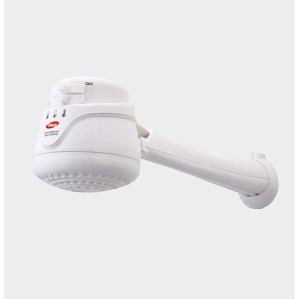 LORENZETTI CORAL 110V Electric Instant Hot Water Shower Head Heater + FREE wall support/tube Included (ducha electrica para agua caliente incluye nipple)