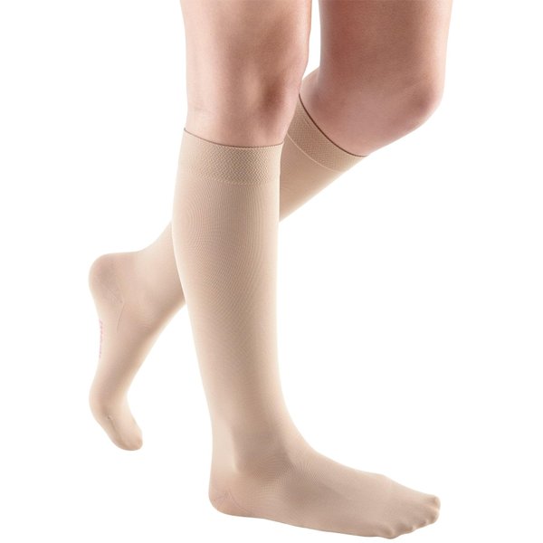 mediven Comfort for Women, 20-30 mmHg – Closed Toe Leg Circulation, Knee High Compression Stockings for Women, Semi-Transparent Leg Support Compression Hosiery , VII, Sandstone