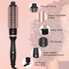 Curling Iron Set, O'bella 5 in 1 Curling Wand Interchangeable Ceramic Barrels(0.35”-1.25”) and Curling Brush, 2 Temps Instantly Heated, Dual Voltage Hair Curlers, Glove & 2 Clips Hair Crimper Tool