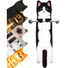 Infaccial Funny Cat Hand Towel for Kitchen and Bathroom,Decorative Hanging Cat Towels for Cat Lovers,Christmas Cat Gifts for Women(Tuxedo Cat)