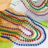 EOBOH Mardi Gras Beads, 12PCS Bead Necklace Party Favors, Metallic 6 Kinds of 33" Beaded Necklaces Costumes Stuff, Festival Parade Throw Accessory Sets for Mardi Gras Celebrations Decorations