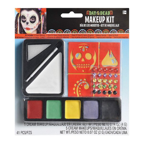Hallo Makeup Halloween Costume Accessories Makeup Day of The Dead Makeup Kit