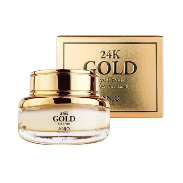 Generic Eye Cream 24K Gold Eye Cream Anti-Puffiness, Anti-wrinkle, Dark Circles by Anjo Unisex Rich Nutrion to the skin