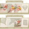 Cream Heart Balloons, 10PCS Cream White Foil Heart Shape Balloons, 18inch Beige Foil Valentine Balloons for Helium Nude Neutral Love Balloon for Valentines Day, White Wedding, Brithday Decorations