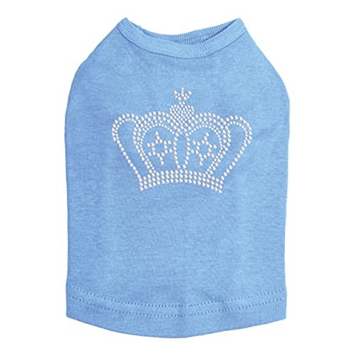 Crown # 9 Silver Rhinestuds - Dog Shirt