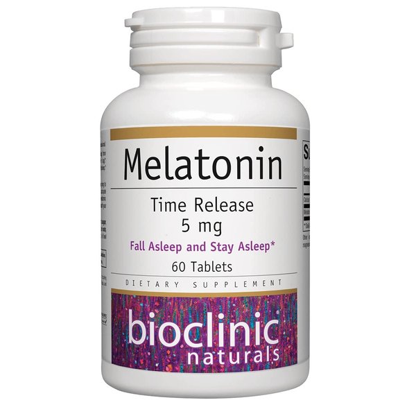 Bioclinic Naturals, Melatonin Time Release 5 mg 60 tabs