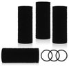 Emrlyr 3mm Black Elastic thin Hair Ties - 200 Count,Ponytail Hair Ties No Damage, Elastic Hair Ties bulk for Women Girls,Men- Perfect for Fine, Curly Hair and Sensitive Scalps (Black-200 count)
