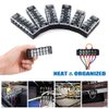 Terminal Strips, FIXITOK 6 Sets 4/5/6 Positions Terminal Block Strips Waterproof 600V 15A Screw Terminal Strips with 400V 15A Pre-Insulated Terminal Barrier Strip Jumper