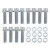 Intake Manifold Bolt Kit for Chevy Chrysler V8 SB V6 Blazer SBC and 90A° Small Block Replace 38400 Set of 3/8" and 1-1/8"