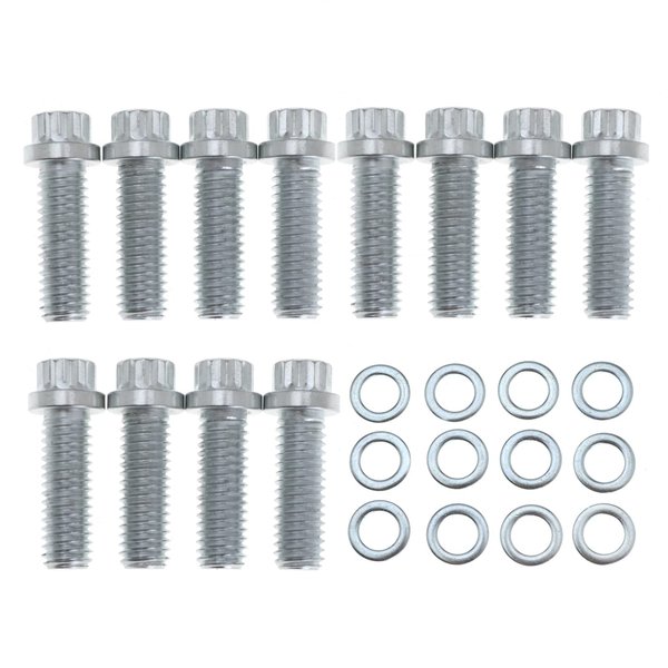 Intake Manifold Bolt Kit for Chevy Chrysler V8 SB V6 Blazer SBC and 90A° Small Block Replace 38400 Set of 3/8" and 1-1/8"