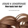 Light Mountain Henna Hair Color & Conditioner, Light Brown - Organic Henna Leaf Powder, Pure Botanical Semi-Permanent Hair Color with Conditioning Benefits, 16 Oz