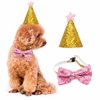 Dog Birthday Party Supplies Decorations WOOF Letter Balloons Dog Paw Print Balloons Hat Bowtie Happy Birthday Banner for Pet Birthday Party Supplies