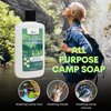 Direct 2 Boater Biodegradable Travel Camp Soap 8 Ounce Portable Backpacking Soap with No Dies or Fragrances - Camp Clothe Cleaner - Camping Cookware Soap
