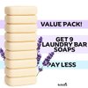 Organic Laundry Soap Bar with Lavender for Sensitive Skin - Delicate Stain Remover Clothes, Underwear, Collar - 9 pcs